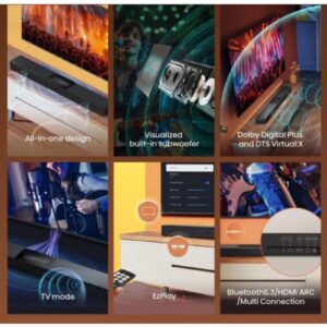 Hisense HS2000 Soundbar | 2.1 Channel Soundbar HS2000 Dark Grey - Image 4
