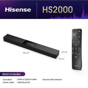Hisense HS2000 Soundbar | 2.1 Channel Soundbar HS2000 Dark Grey - Image 5