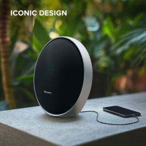 JBL Harman Kardon Onyx Studio 9 Portable Stereo Bluetooth Home Speaker, Superior Sound, Wider Soundstage, Multi-Speaker Connection, Built-in Battery, Self-Tuning, USB Charging, Harman Kardon One App HKOS9GRYUK Grey - Image 4