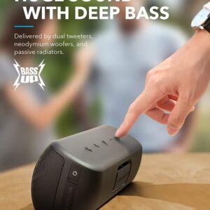 Soundcore Motion+ Bluetooth Speaker with Hi-Res 30W Audio, BassUp, Extended Bass and Treble, Wireless HIFI Portable Speaker with App, Customizable EQ, 12-Hour Playtime, IPX7 Waterproof, and USB-C black - Image 3