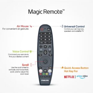 NIKAI 50 Inch UHD LED WebOS Smart Tv Platinum Series, Magic Remote, Cinema Screen Design 4K Ultra HDR, Dolby Audio, Smart Voice Control, Apps YouTube, Netflix, Shahid, 60Hz, 2 Year Warranty, NIK50MEU4STN Grey - Image 6