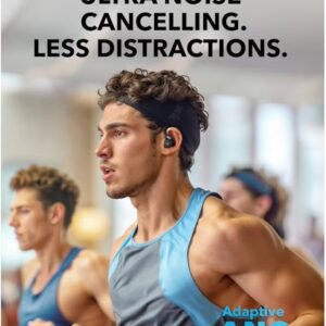 Soundcore Sport X20 by Anker, True-Wireless Workout Earbuds, Rotatable and Extendable Ear Hooks, Noise Cancelling, Deep Bass, IP68 Waterproof, Sweatproof, Dustproof, 48H Play, Sport Earbuds Black - Image 4