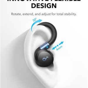 Soundcore Sport X20 by Anker, True-Wireless Workout Earbuds, Rotatable and Extendable Ear Hooks, Noise Cancelling, Deep Bass, IP68 Waterproof, Sweatproof, Dustproof, 48H Play, Sport Earbuds Black - Image 6