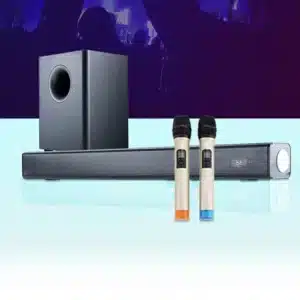 Home Theater Wireless Speaker Echo Wall TV Soundbar Dual Microphone K Song Soundbox Combination Subwoofer Music Center - Image 2