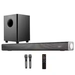Home Theater Wireless Speaker Echo Wall TV Soundbar Dual Microphone K Song Soundbox Combination Subwoofer Music Center - Image 4