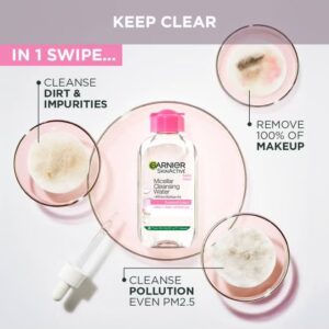 Garnier Micellar Water Face Cleanser And Daily Makeup Remover Clear - Image 5