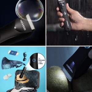 MENHOOD Trimmer Mini All-in-one Trimmer for Men with Waterproof IPX6 Design, SkinSafe Ceramic Technology, QuietRun 7000 RPM Motor, 4000K LED for Low Light Areas, Travel Lock, 90 Min Run Time & Fast Charging - Image 4