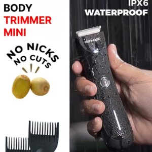 MENHOOD Trimmer Mini All-in-one Trimmer for Men with Waterproof IPX6 Design, SkinSafe Ceramic Technology, QuietRun 7000 RPM Motor, 4000K LED for Low Light Areas, Travel Lock, 90 Min Run Time & Fast Charging - Image 6
