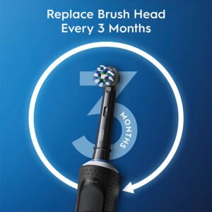 Oral-B Vitality 300 Protect x Clean Rechargeable Electric Toothbrush, Pack of 1 - Black - Image 4