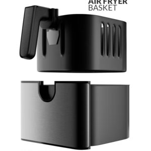evvoli Air Fryer 5.5L, 8 Preset Programs With Digital Control Panel Display, Built-In Preheat Function 5.5 L 1700 W EVKA-AF5508D Grey - Image 6