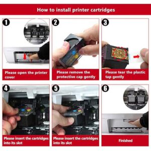 Canon Pack of 2 Canon Pixma 445/446 Ink Cartridge Set Tri Colour & Black - Image 3