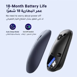 Wireless Mouse Silent Computer Mice Slim Portable for Laptop with 2.4G USB Adapter Ultrafast Scrolling 4 Adjustable DPI Compatible with PC HP Lenovo ASUS Dell | - Image 6