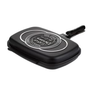 DESSINI Double Sided Grill Pan Black 36cm - Image 3