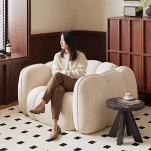 Retro Sofas Living Room Sofas Bedroom Modern Single Person Comfortable Soft Chair Household Giant Pufff Armchair Accessories - Image 3