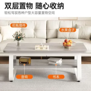 Coffee Table Small Table Sofa Side Cabinet Simple Modern Rental House New Simple Bedroom Side Tea Table - Image 3
