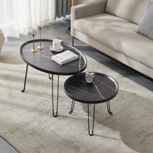 Folding coffee table household combination simple bay window balcony hotel low floor tea table living room furniture - Image 2