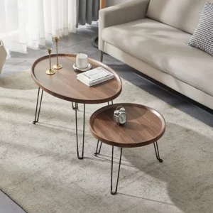 Folding coffee table household combination simple bay window balcony hotel low floor tea table living room furniture - Image 4