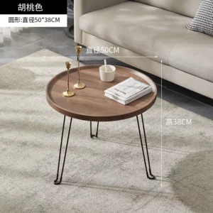 Folding coffee table household combination simple bay window balcony hotel low floor tea table living room furniture - Image 5