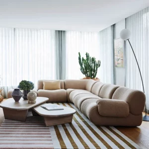 CE Certified Cozy Living Room Compress Sofa Set Furntirue Modular Sectional Fully Customized Couch - Image 3