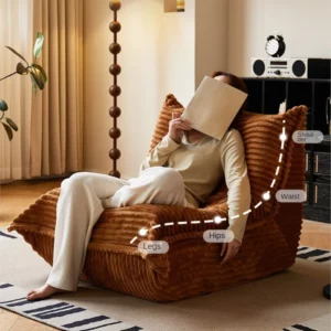 Tatami Net Red Bedroom Living Room Single Caterpillar Sofa Leisure Sofa Lazy Person Sofa Can Lie And Sleep Balcony - Image 3