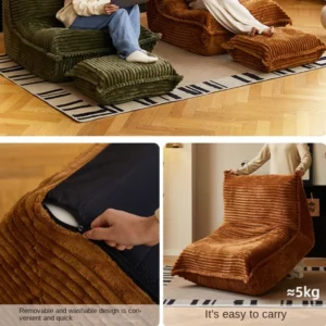 Tatami Net Red Bedroom Living Room Single Caterpillar Sofa Leisure Sofa Lazy Person Sofa Can Lie And Sleep Balcony - Image 6