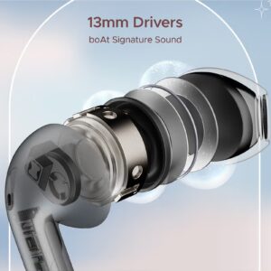 boAt Airdopes Alpha With 35 HRS Playback, 13mm Drivers, Dual Mics ENx & Beast Mode Jet Black - Image 6