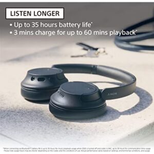 Sony WH-CH720 Noise Cancelling Wireless Headphones Bluetooth Over The Ear With Mic For Phone Call Black Black - Image 2