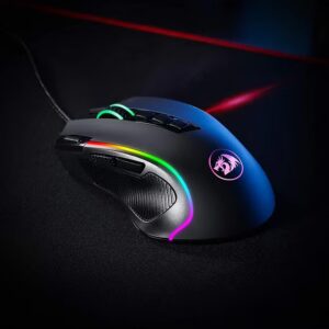 M612 Predator RGB Gaming Mouse, 8000 DPI Wired Optical Gamer Mouse 5 Backlit Modes, Software Supports DIY Key binds Rapid Fire Button - Image 3