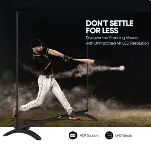65-Inch 4K UHD Android Smart LED TV | Ultra HD Resolution, Built-In Apps (Netflix, YouTube, Facebook, Twitter, Skype) | 60Hz Refresh Rate, USB & HDMI Connectivity, DLNA Support, Model Year 2018, 2 Year Warranty - UHD65SLED Black - Image 4