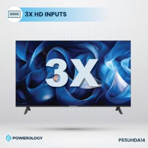 65 inch UHD 4K Smart TV Android DLED Frameless Design / HDR Support / 3840x2160 Resolution / Speaker / Maxhub Share / YouTube / Netflix / Shahid / Movies / Home / User-Friendly Interface - Black - Image 6