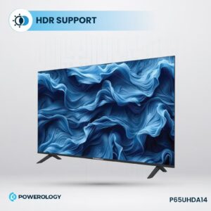 65 inch UHD 4K Smart TV Android DLED Frameless Design / HDR Support / 3840x2160 Resolution / Speaker / Maxhub Share / YouTube / Netflix / Shahid / Movies / Home / User-Friendly Interface - Black - Image 7