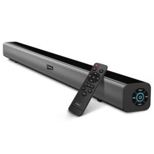2.0CH Sound Bar - 3000W (PMPO) Bluetooth 5.0 Sound Bar Cinema Movie with LED Display, Music Player Song Player For Home Office indoor and outdoor, Remote Control & USB/AUX/HDMI/Optical Support, Tv Entertainment – 2 Year Warranty, SB 1401 Black SB 1401 Black - Image 7