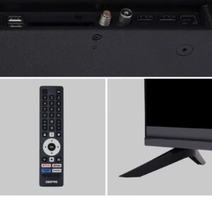 32" HD QLED Google TV | Sharp Picture with Sleek Design, with Built-in Apps | Dolby Audio, HDMI & USB Connectivity | Voice Remote with Google Cast | GLED3215GTQLD - Image 2