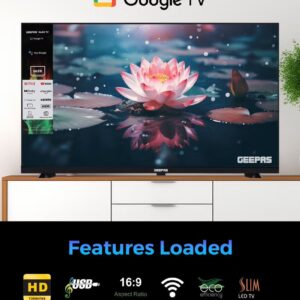 32" HD QLED Google TV | Sharp Picture with Sleek Design, with Built-in Apps | Dolby Audio, HDMI & USB Connectivity | Voice Remote with Google Cast | GLED3215GTQLD - Image 7