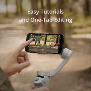 OSMO Mobile SE Intelligent Gimbal, 3-Axis Phone Gimbal, Android And iPhone Gimbal, Vlogging Stabilizer YouTube And TikTok Videos, UAE Version With Official Warranty Support Grey - Image 4