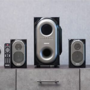 2-In-1 CH Multimedia Speaker, Remote Control | Powerful 5.25 Inch Sub-Woofer | USB, Bluetooth And Multiple Device Inputs | Surround Sound Effect Super Bass GMS7493N Black - Image 6