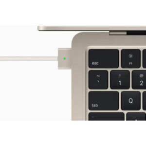 Apple MacBook Air MC7W4 13.6-Inch Display: Apple M2 chip with 8-core CPU and 8-core GPU, 16GB RAM/256GB/(International Version) English Starlight - Image 5