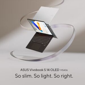 ASUS Vivobook S 14 Touchscreen Laptop With 14-Inch OLED Display, AMD Ryzen AI 9-365 Processor/32GB RAM/1TB SSD/Windows 11 Pro with Copilot Key Arabic Neutral Black Arabic Neutral Black - Image 9