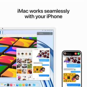 Apple iMac AIO With 24-Inch Retina Display,M3 chip 8 Core CPU And 10 Core GPU Processor/8GB RAM/256GB SSD/Includes Apple Magic English Keyboard and Mouse English Blue - Image 4
