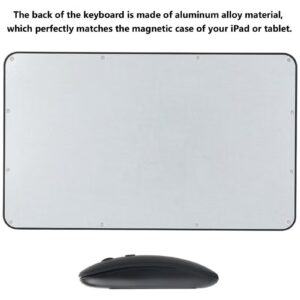 T I G O Universal Wireless Keyboard & Mouse Combo with Arabic & English Ergonomic Design and Silent Typing Keys Ultra Slim Design Compatible with Android Apple iPad IOS Windows & Mac (Black) - Image 8