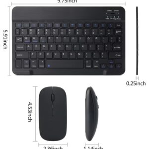 T I G O Universal Wireless Keyboard & Mouse Combo with Arabic & English Ergonomic Design and Silent Typing Keys Ultra Slim Design Compatible with Android Apple iPad IOS Windows & Mac (Black) - Image 6