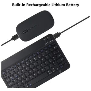 T I G O Universal Wireless Keyboard & Mouse Combo with Arabic & English Ergonomic Design and Silent Typing Keys Ultra Slim Design Compatible with Android Apple iPad IOS Windows & Mac (Black) - Image 4