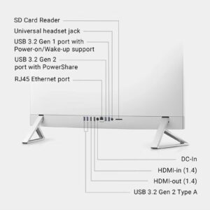 DELL Inspiron 7000 Series 27 Inch All-In-One Touchscreen Desktop, Core 7 150U Processor/32GB RAM/1TB SSD/2GB Nvidia GeForce MX570A Graphics/Windows 11 Home English White - Image 6