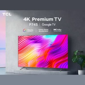 TCL 85 Inch 4K Ultra HD Smart TV, Google TV With 120Hz Game Accelerator, Dolby Vision & Atmos, HDR 10, Built-In Chromecast Assistant, 60HZ MEMC, (2023 Model) 85P745 Black 85P745 Black - Image 3