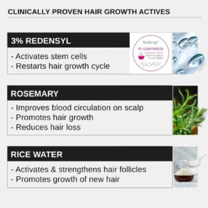 Advanced Hair Growth Serum | 3% Redensyl + 4% Anagain + 3% Baicapil + 1% Capilia Longa, Rosemary, Biotin & Rice Extract | Hair growth & Hair fall control serum for Women & Men | 30mL - Image 4