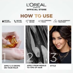 L'OREAL PARIS Elvive Extra Ordinary Oil Jojoba Sublime Hair Serum for Dry & Curly Hair Thick 100ml - Image 4