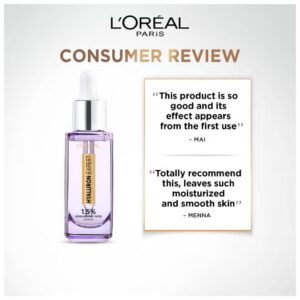 L'OREAL PARIS Hyaluron Expert Replumping Face Serum- 1.5% Hyaluronic Acid Serum Clear 30ml, packaging may vary Clear 30ml - Image 3