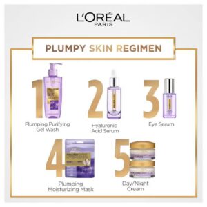 L'OREAL PARIS Hyaluron Expert Replumping Face Serum- 1.5% Hyaluronic Acid Serum Clear 30ml, packaging may vary Clear 30ml - Image 4