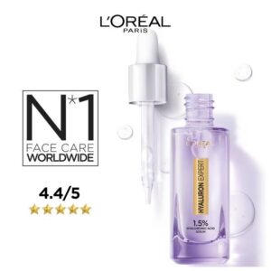 L'OREAL PARIS Hyaluron Expert Replumping Face Serum- 1.5% Hyaluronic Acid Serum Clear 30ml, packaging may vary Clear 30ml - Image 6