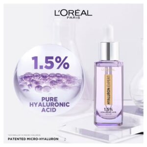 L'OREAL PARIS Hyaluron Expert Replumping Face Serum- 1.5% Hyaluronic Acid Serum Clear 30ml, packaging may vary Clear 30ml - Image 9